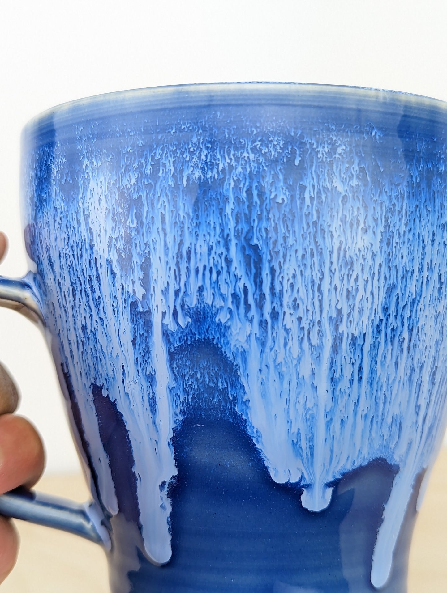 Big Drippy Blue Mug