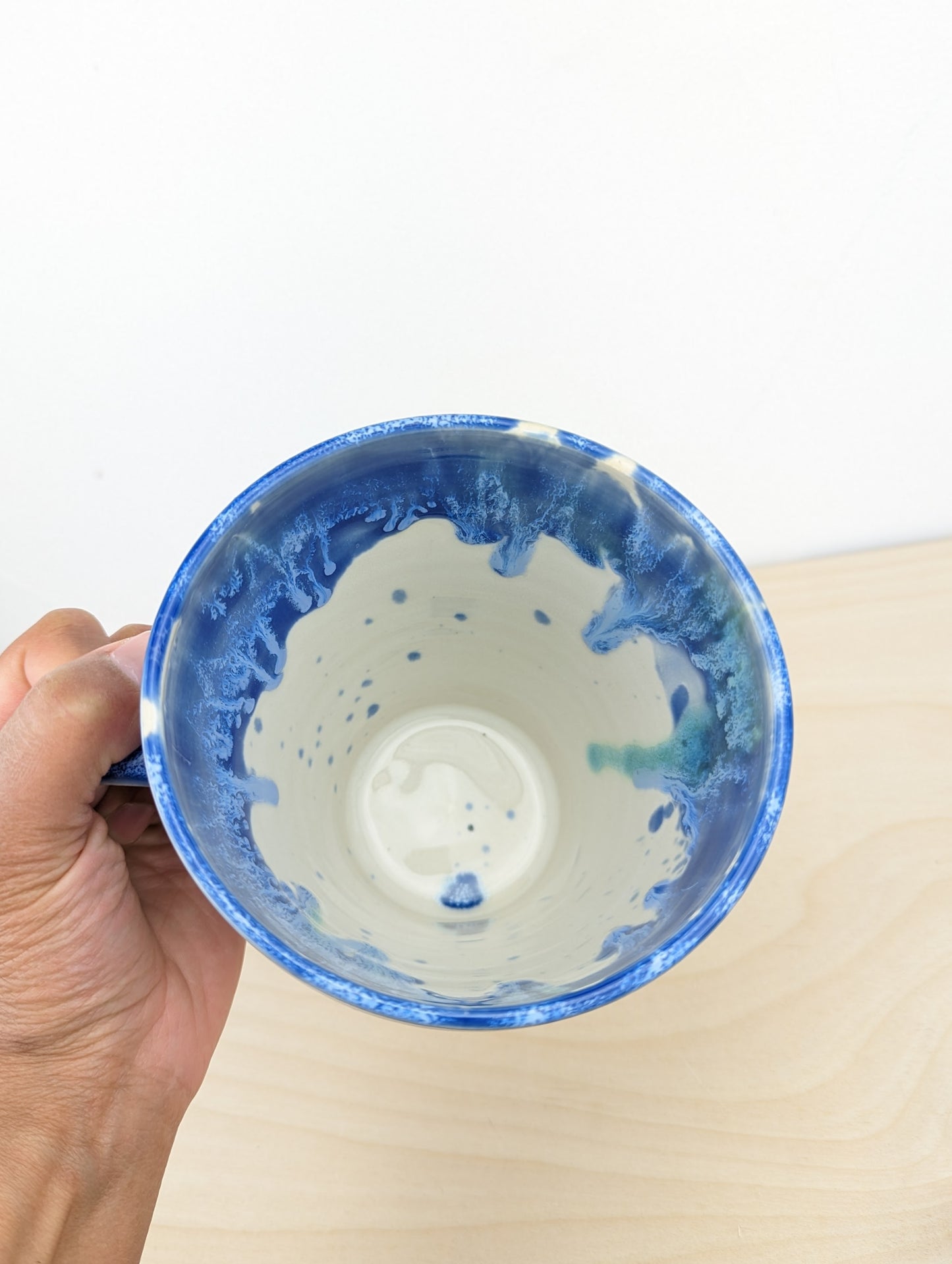 Big Drippy Blue Mug
