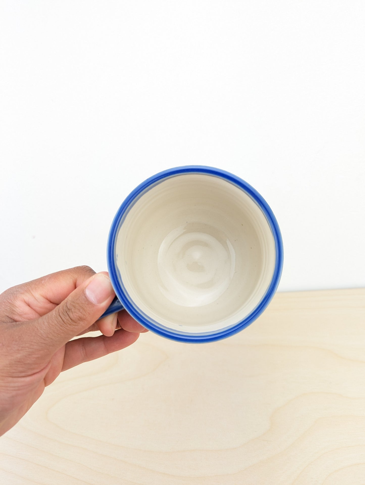 Sky Blue Squiggle Mug