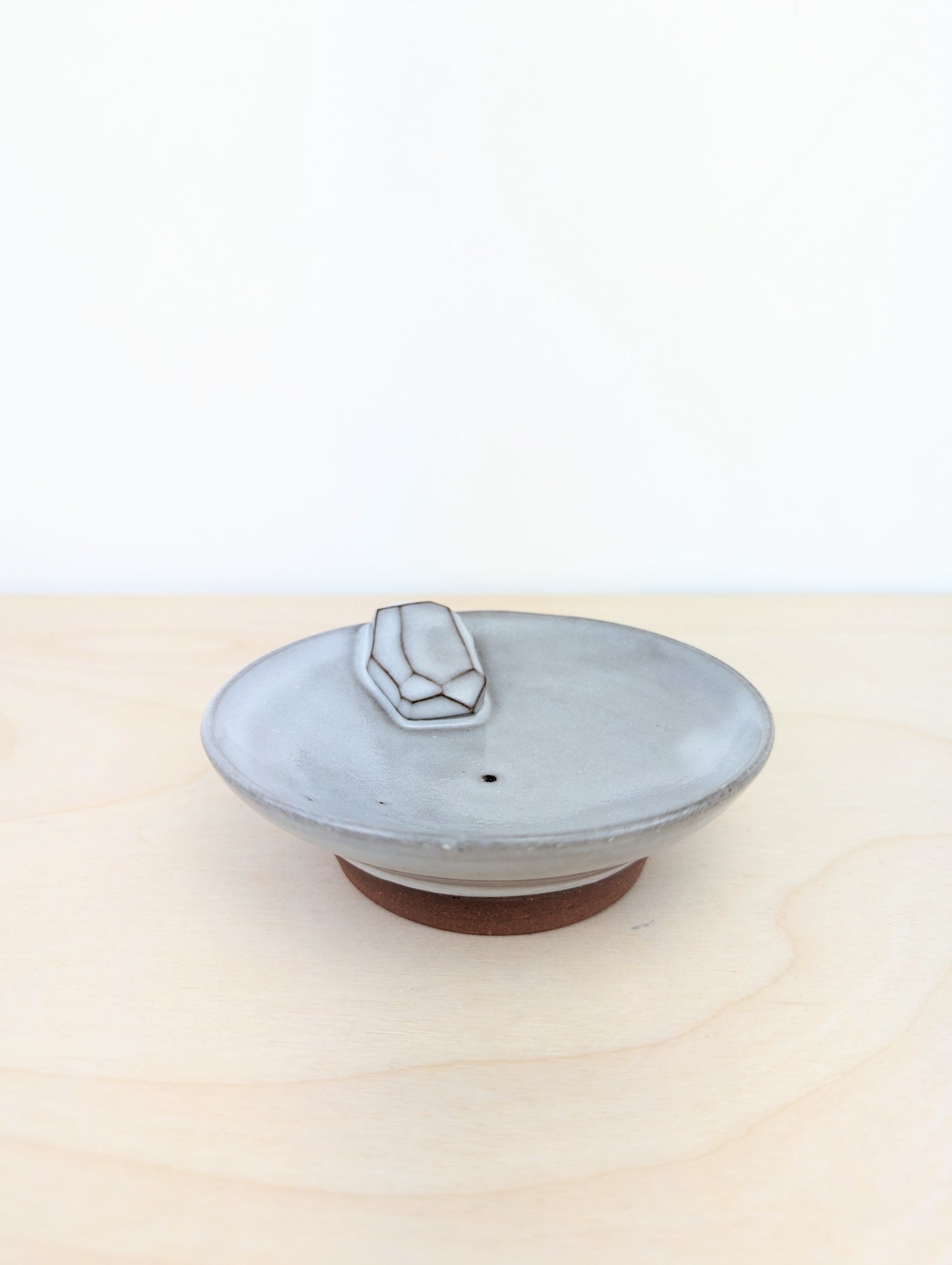 White Crystal Incense Holder