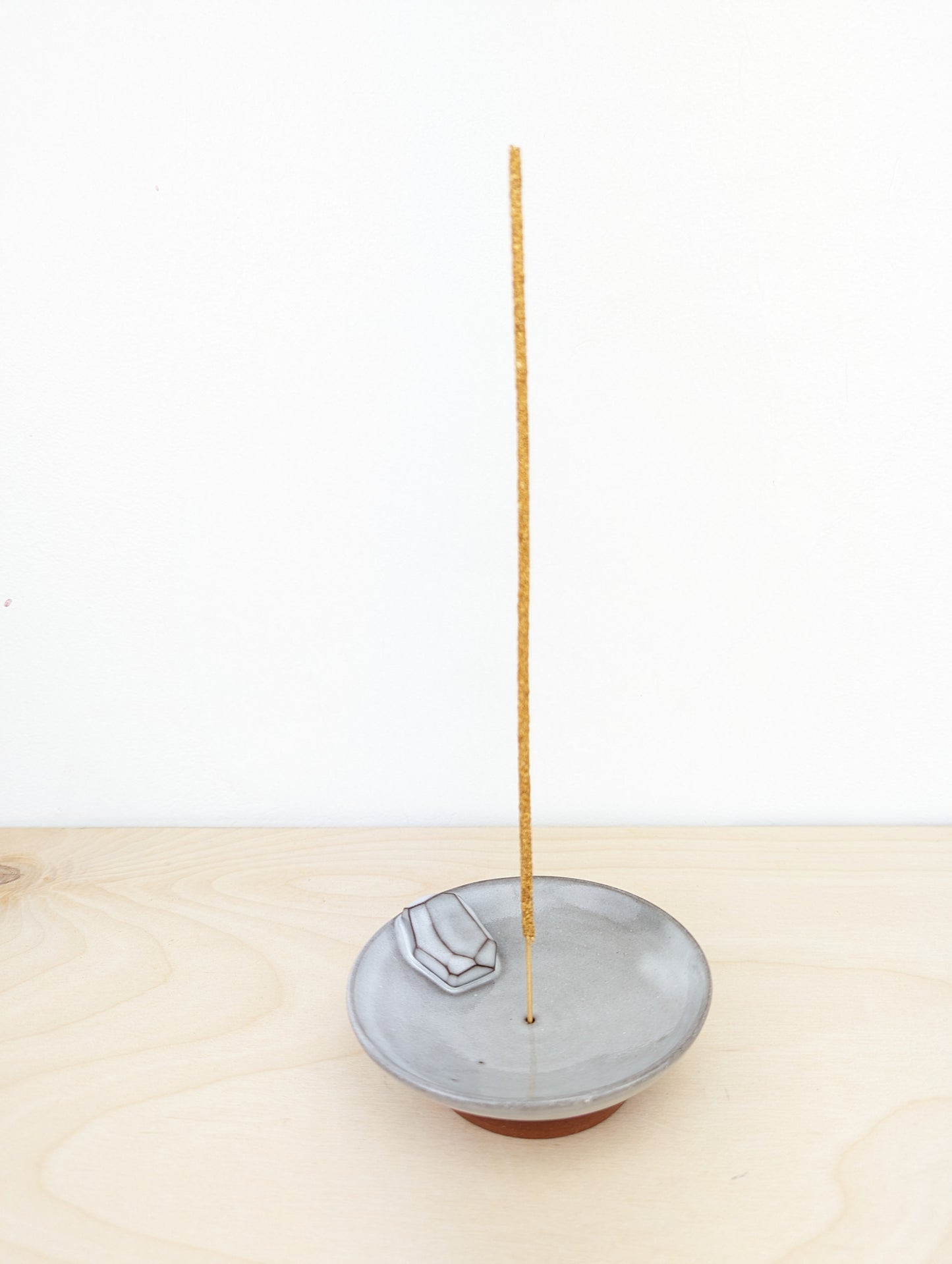 White Crystal Incense Holder