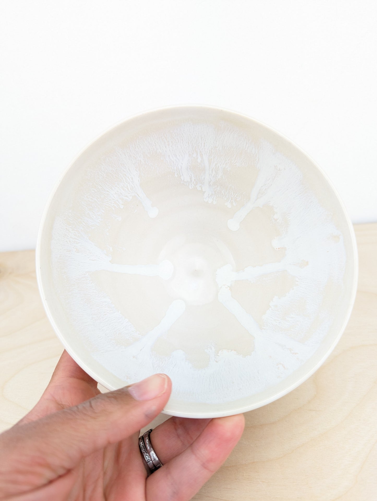 Drippy White Bowl
