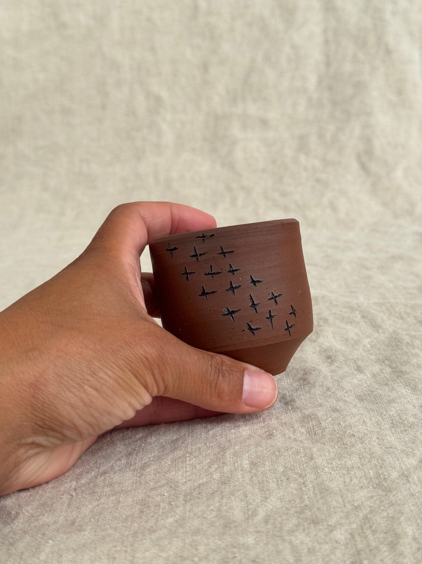 Small cup strike anywhere match holder