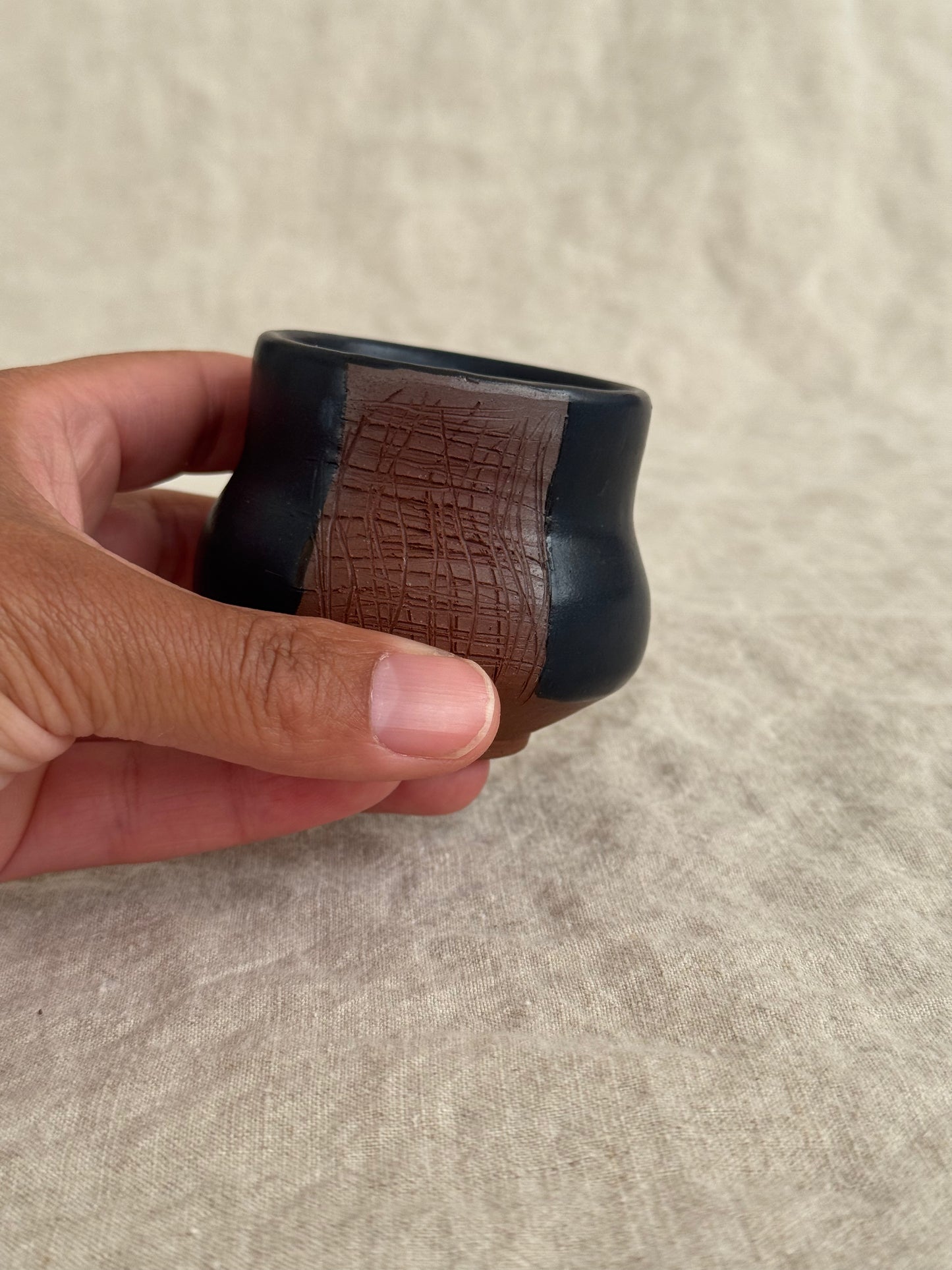 Small cup strike anywhere match holder