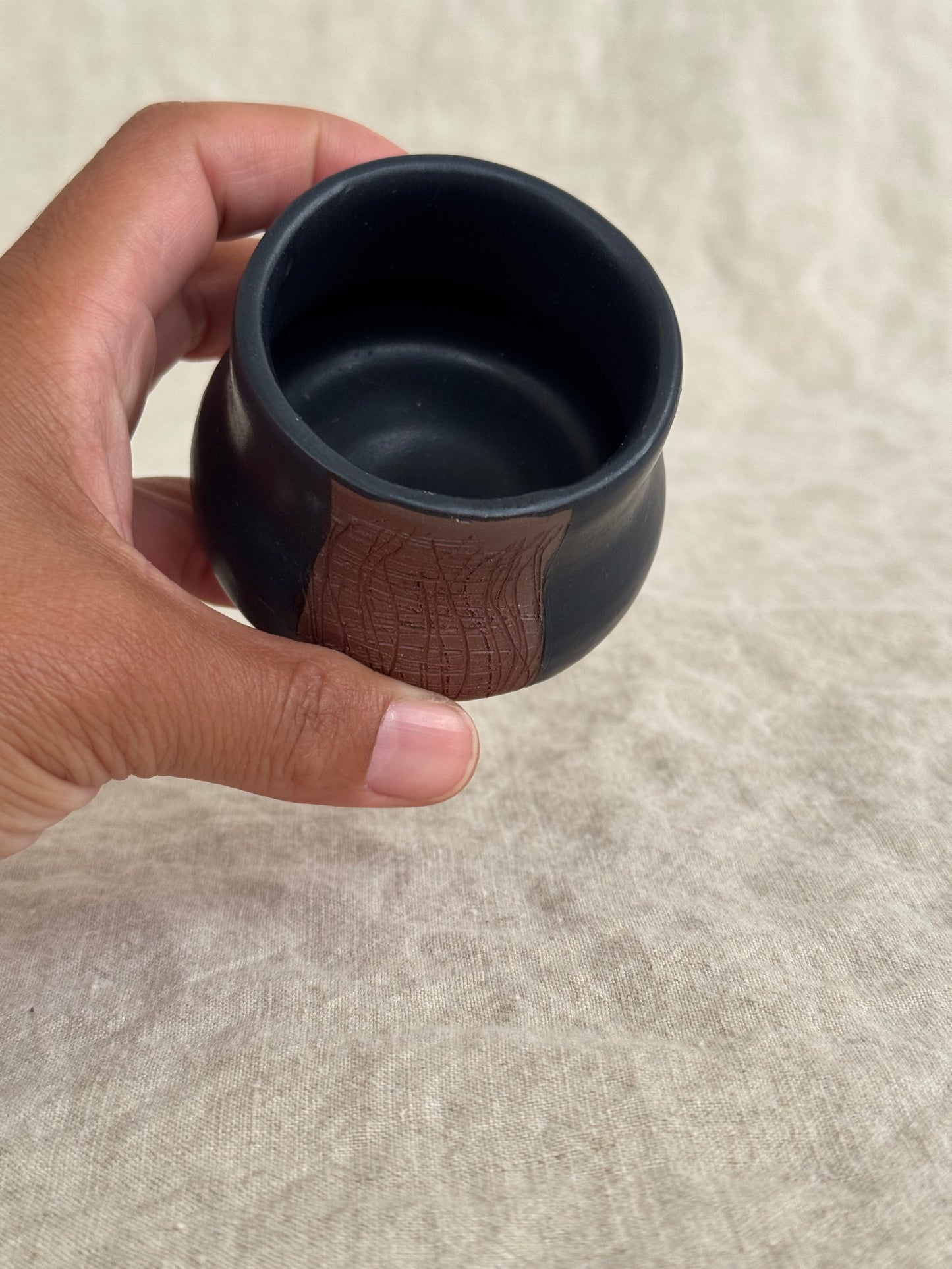 Small cup strike anywhere match holder