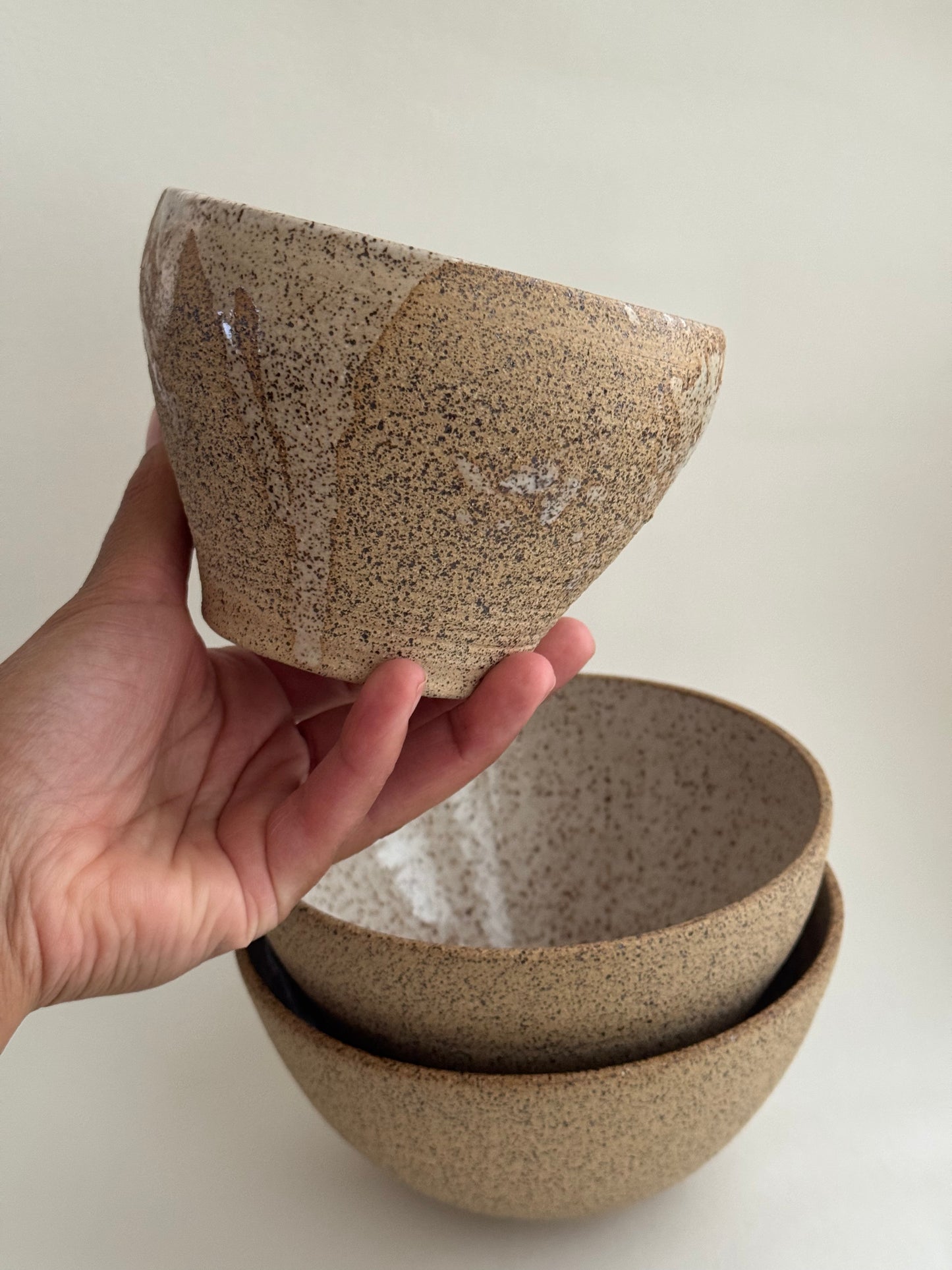 Graduated Stacking bowls in Bleeding Spec