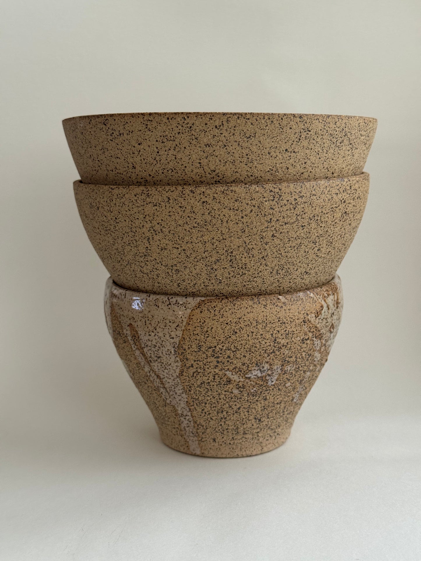 Graduated Stacking bowls in Bleeding Spec