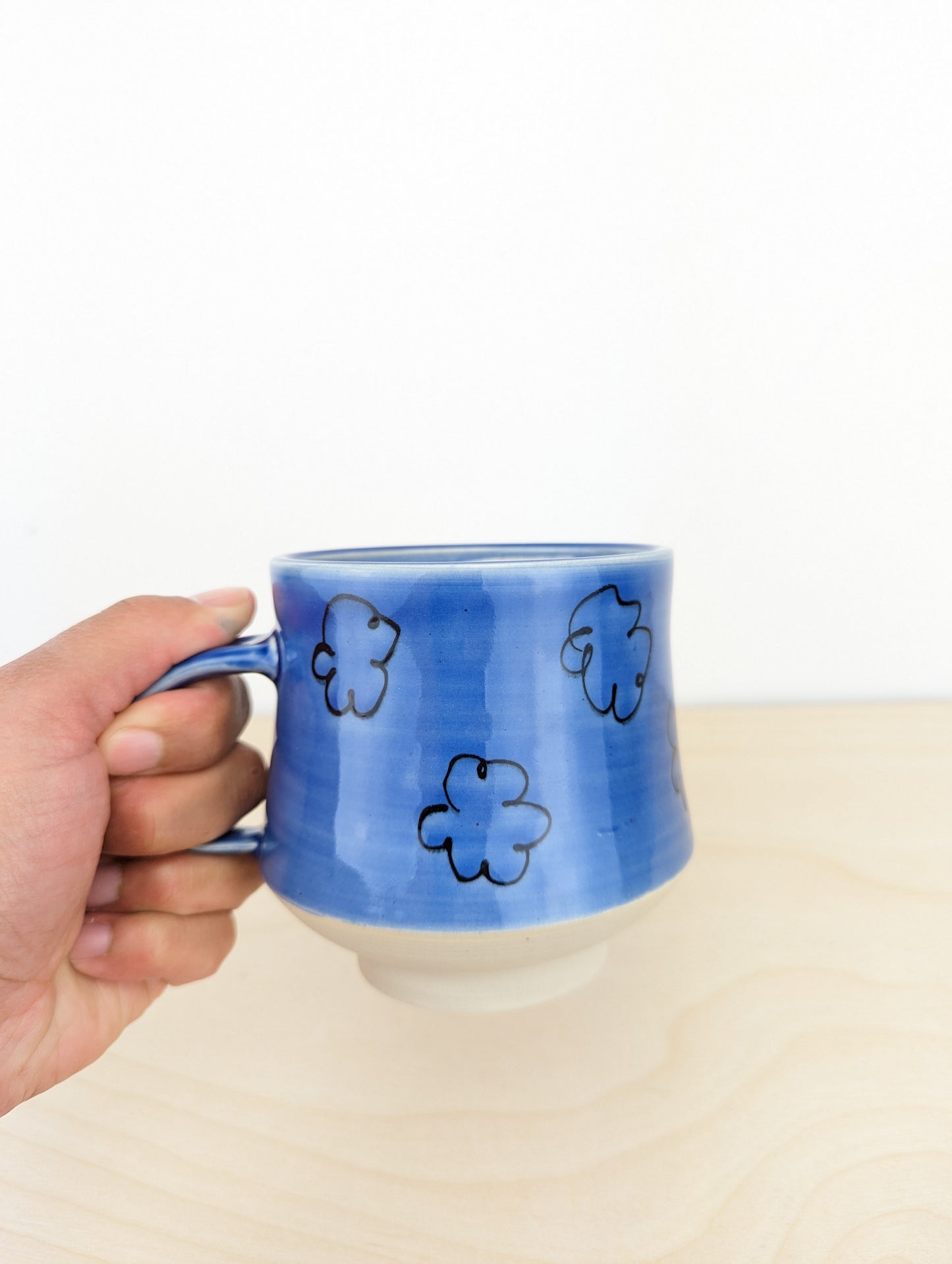 Sky Blue Squiggle Mug
