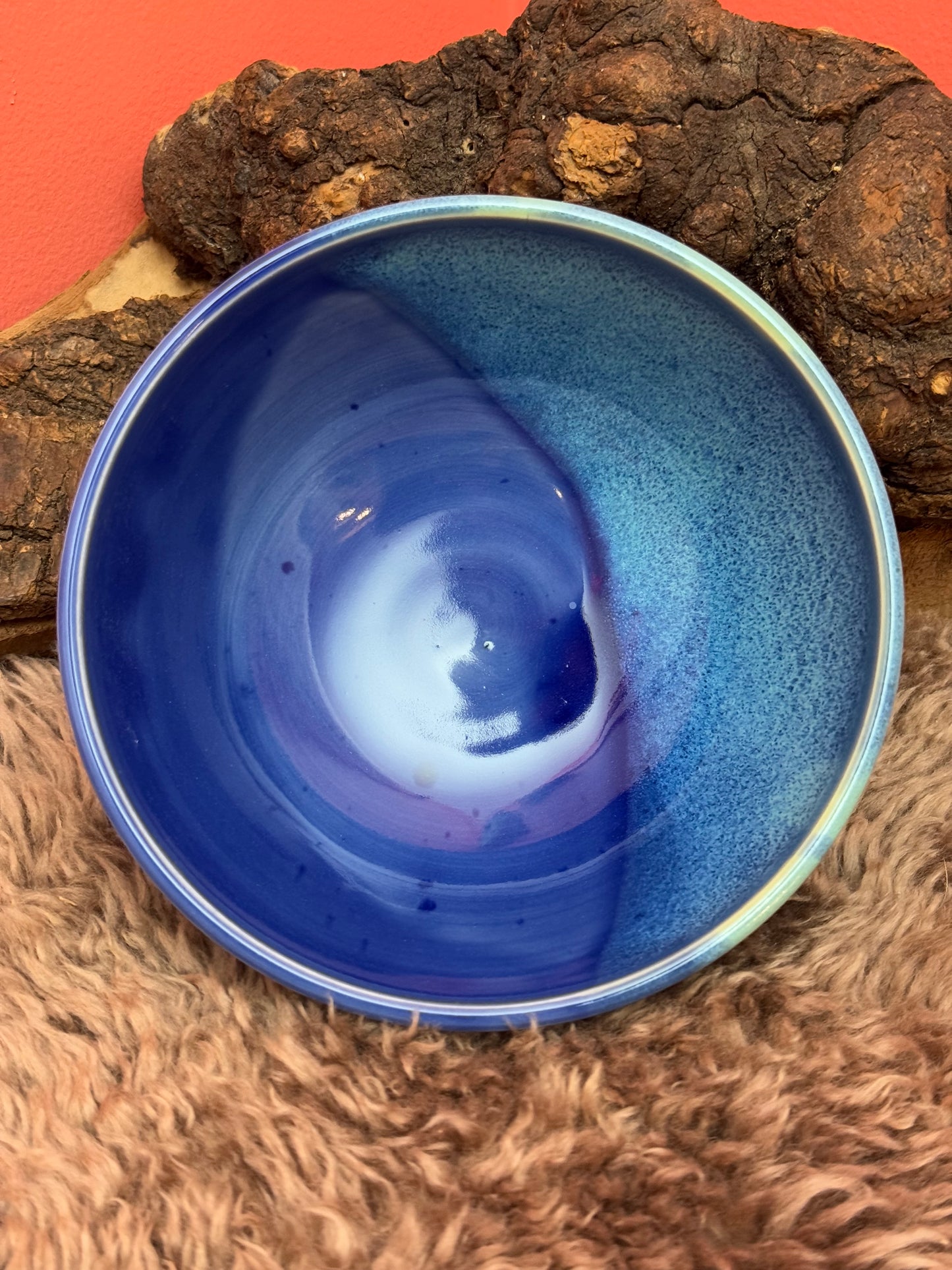 Dipped Blue Green Bowl