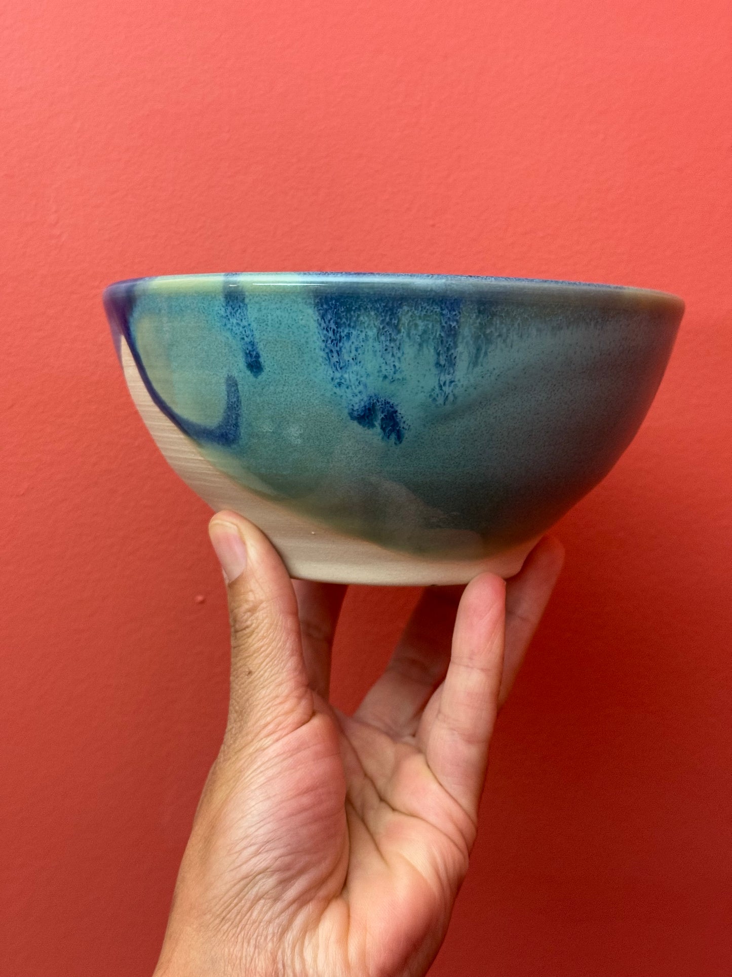 Dipped Blue Green Bowl