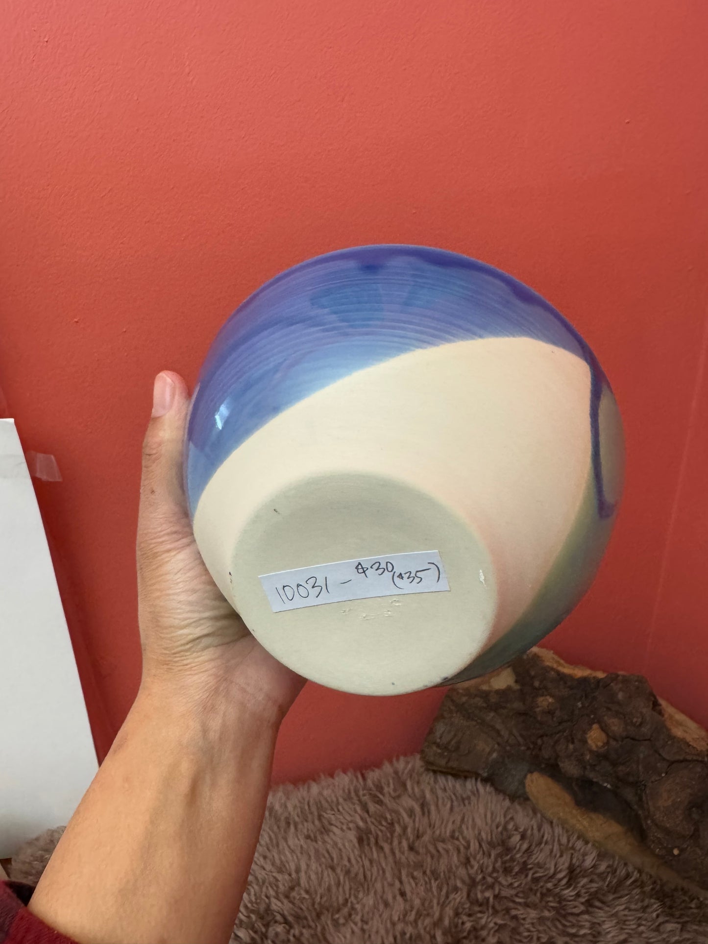 Dipped Blue Green Bowl