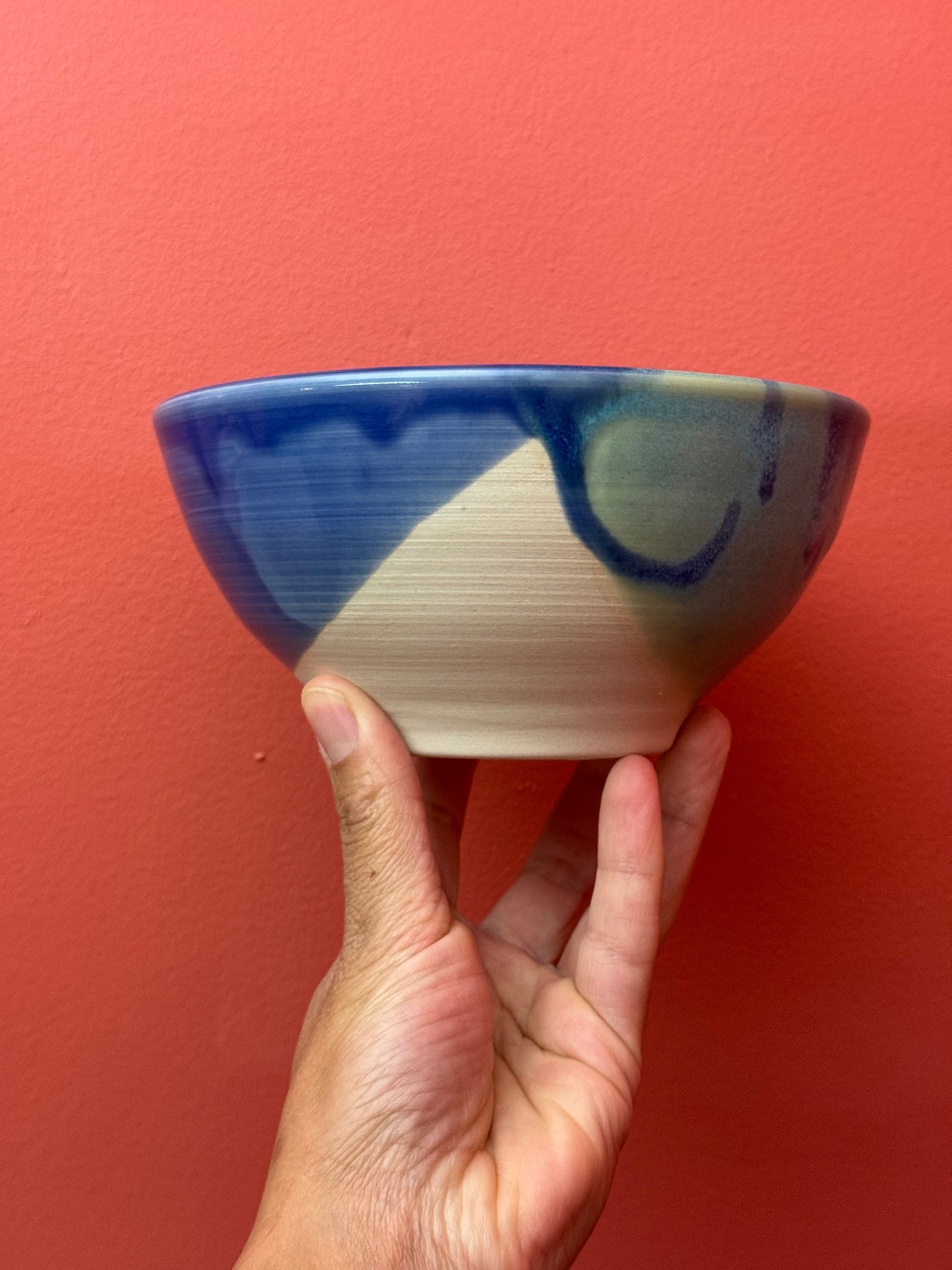 Dipped Blue Green Bowl