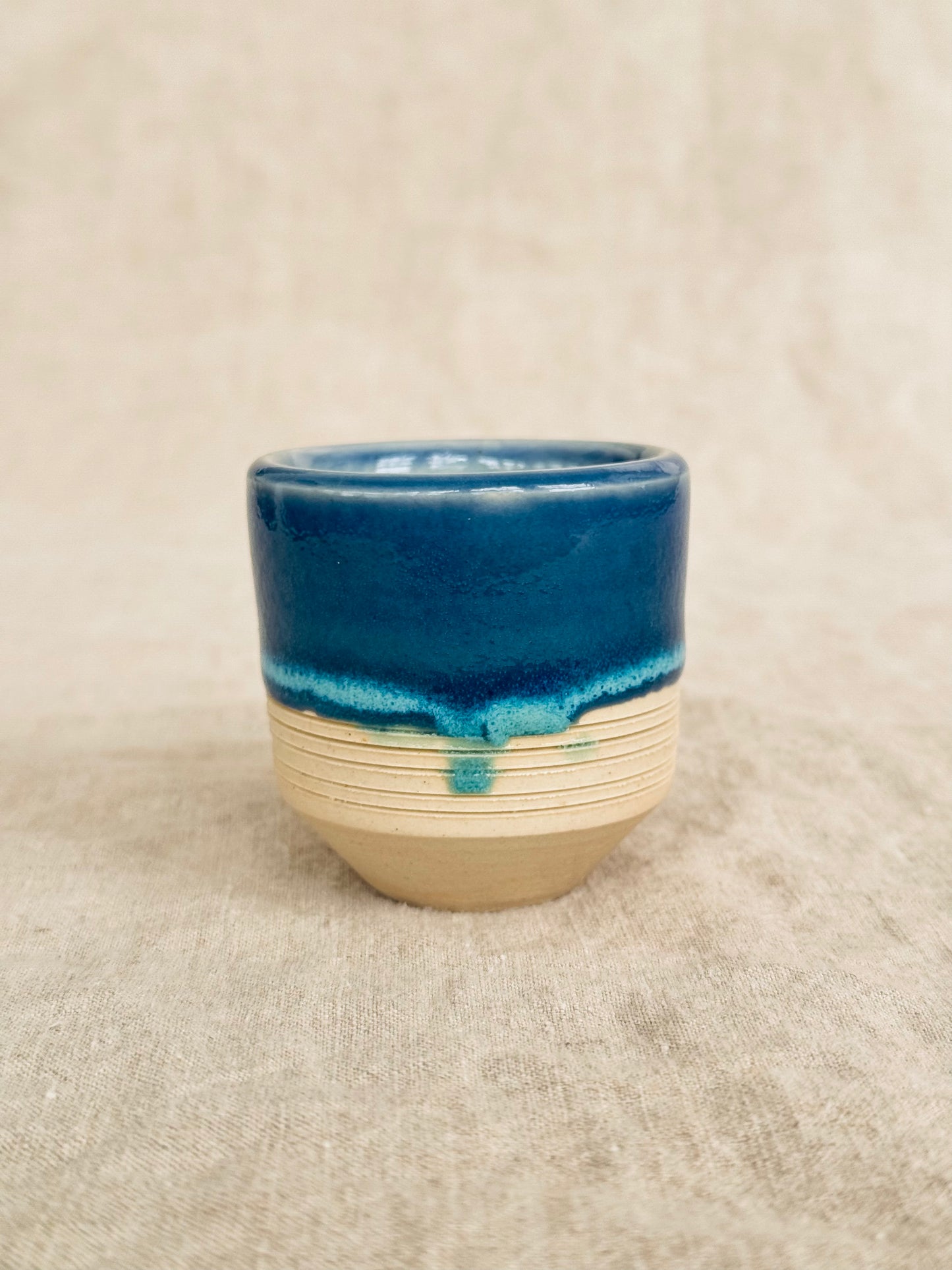 Drippy Blue Small cup strike anywhere match holder