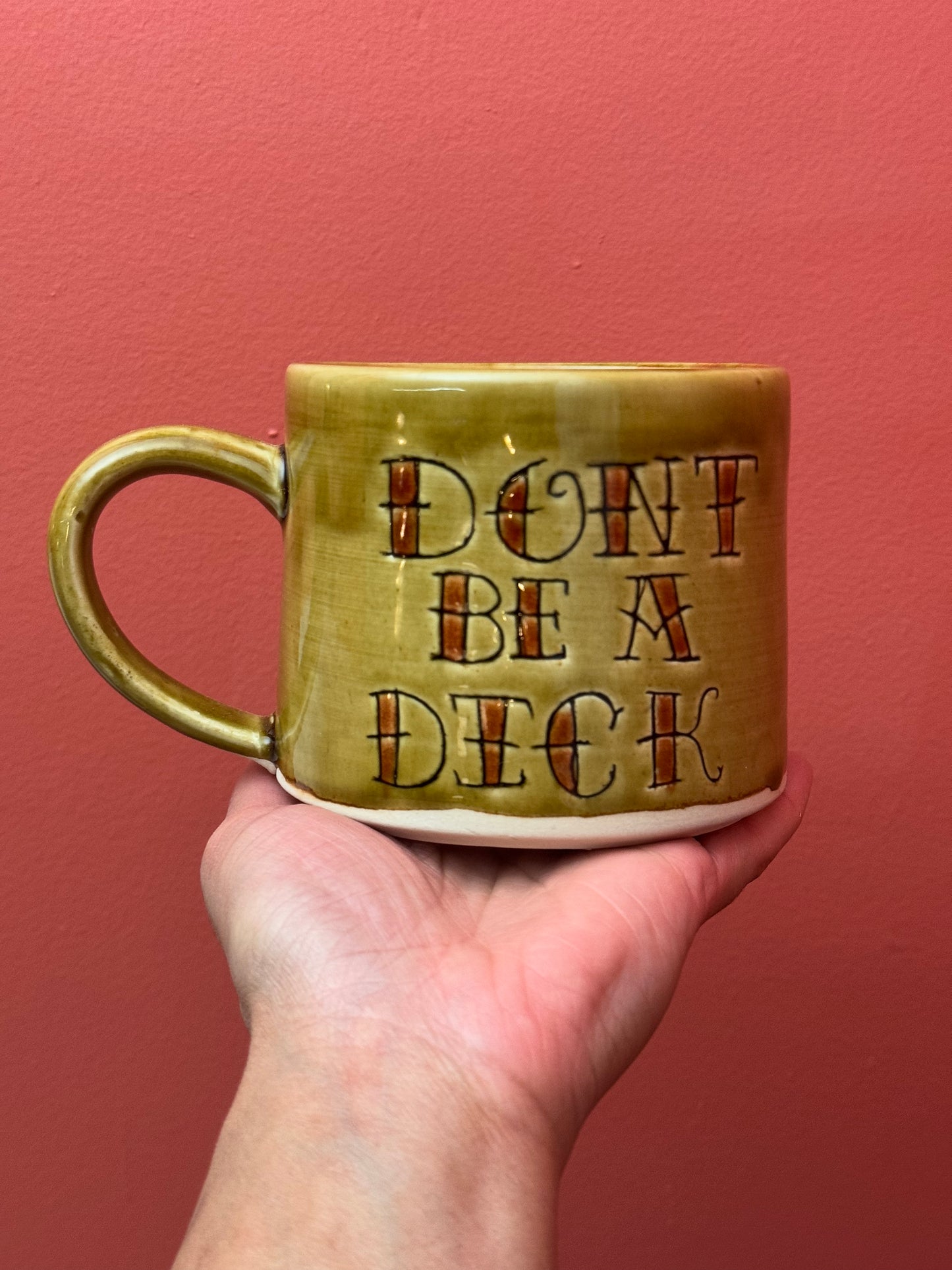 Seconds - Don't Be a Dick Mug Tattoo Script