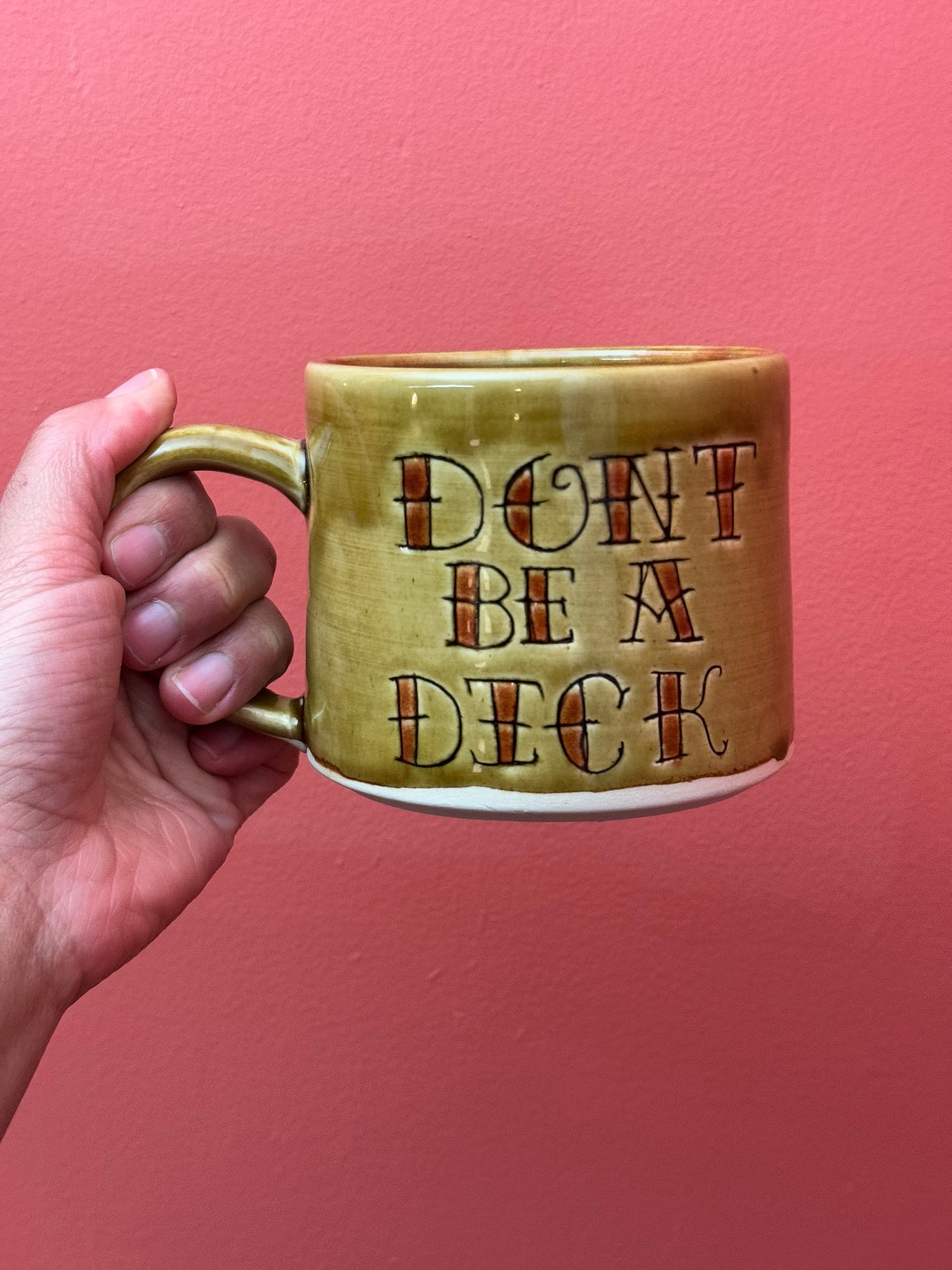 Seconds - Don't Be a Dick Mug Tattoo Script