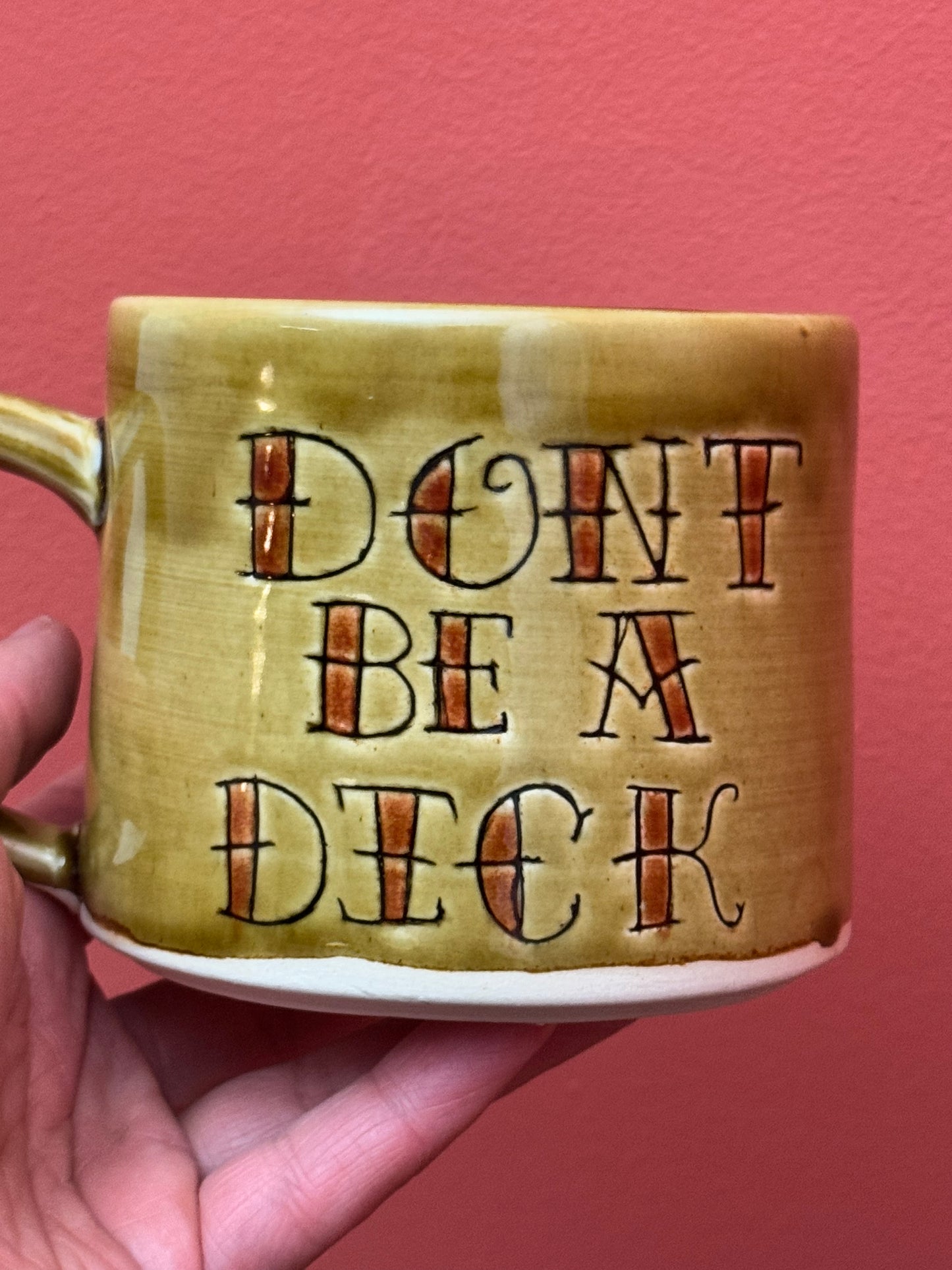 Seconds - Don't Be a Dick Mug Tattoo Script