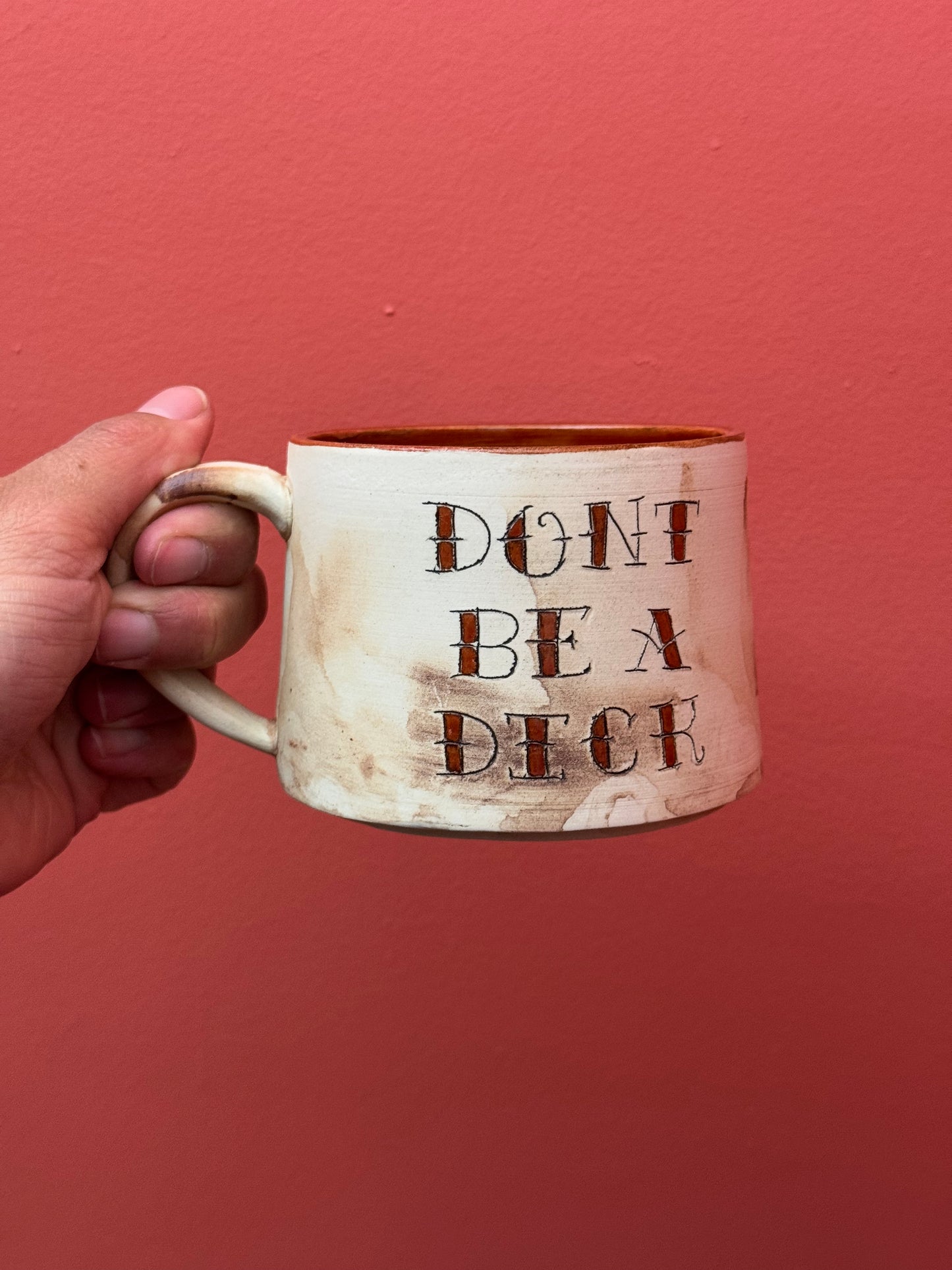 Don't Be a Dick Mug Tattoo Script