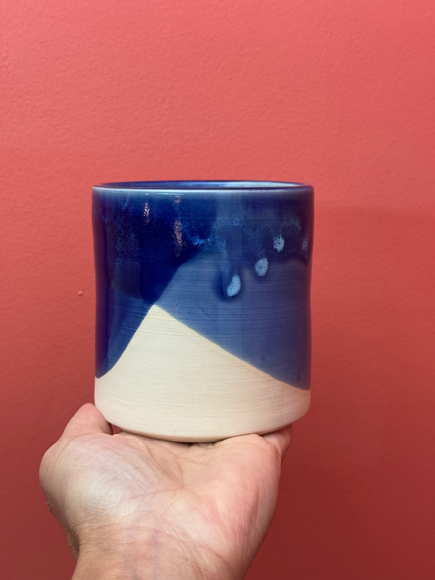 Drippy Blue Cup