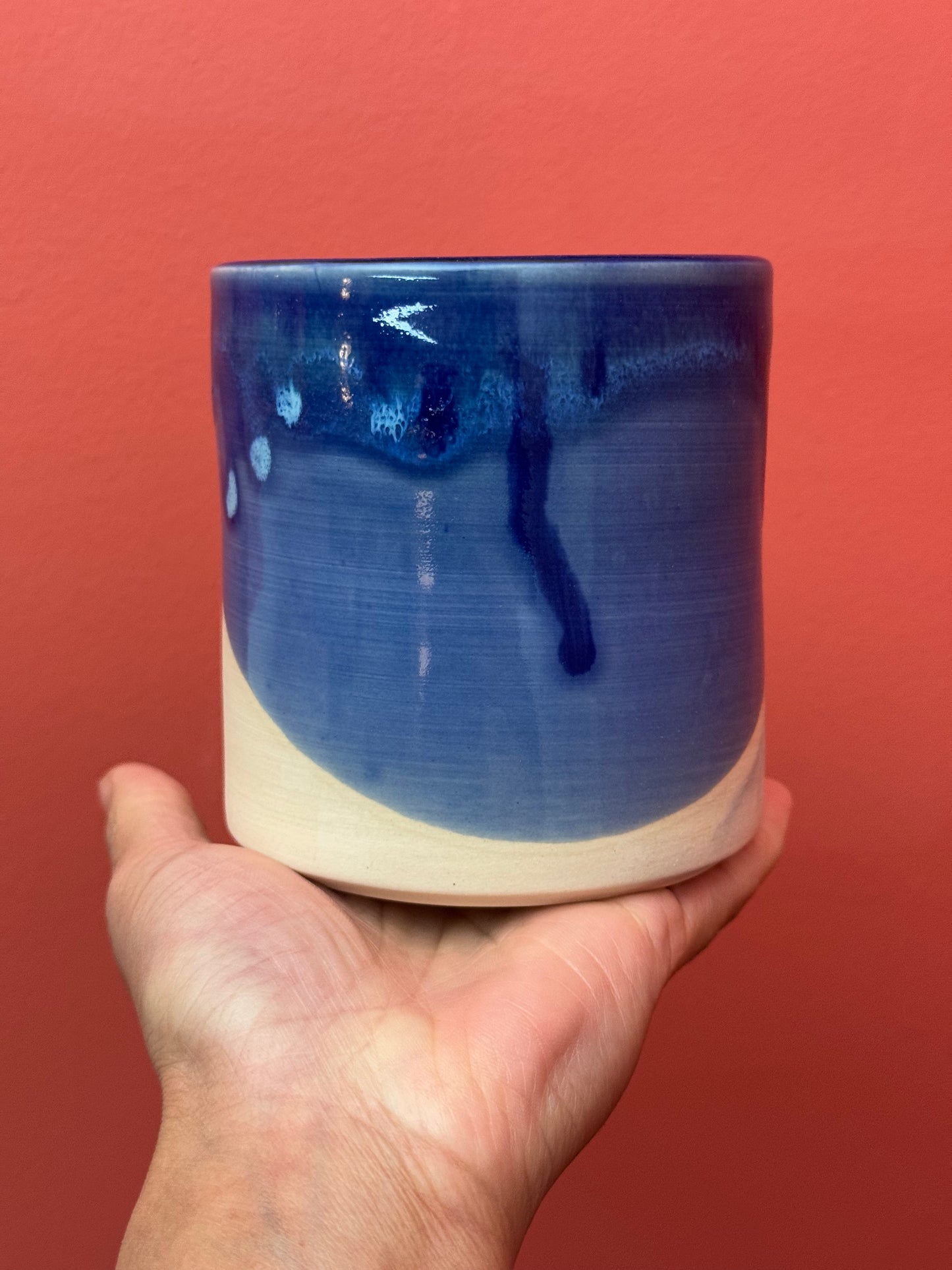 Drippy Blue Cup