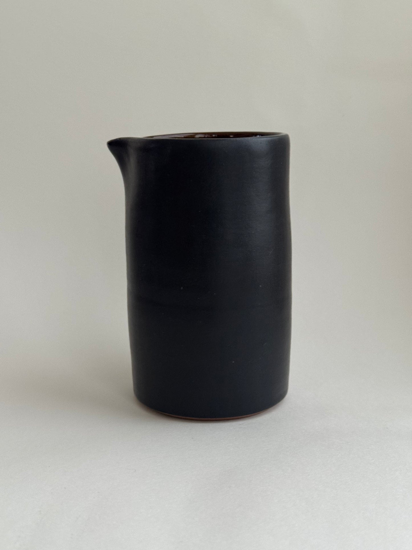 Mini Dark Earth Cylinder Pitcher