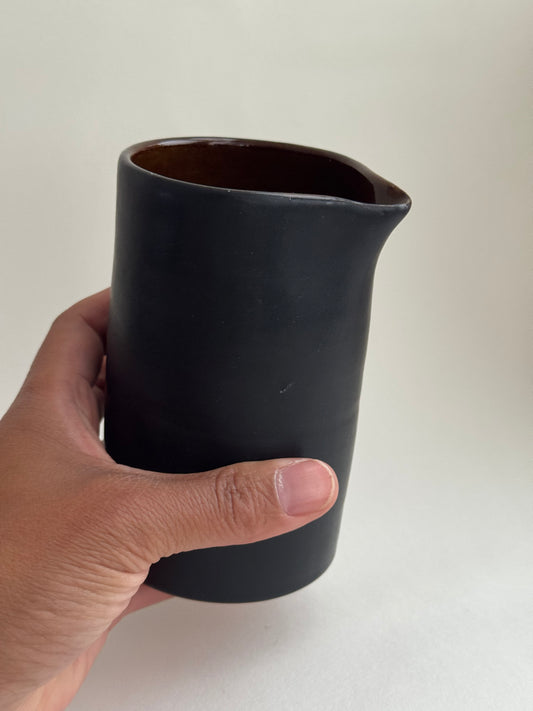 Mini Dark Earth Cylinder Pitcher