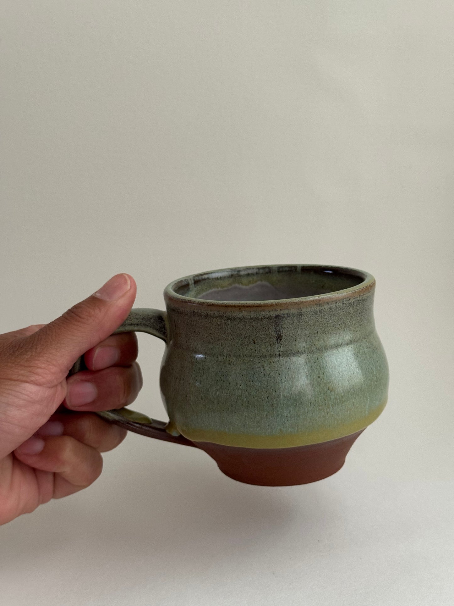 Red and green mug