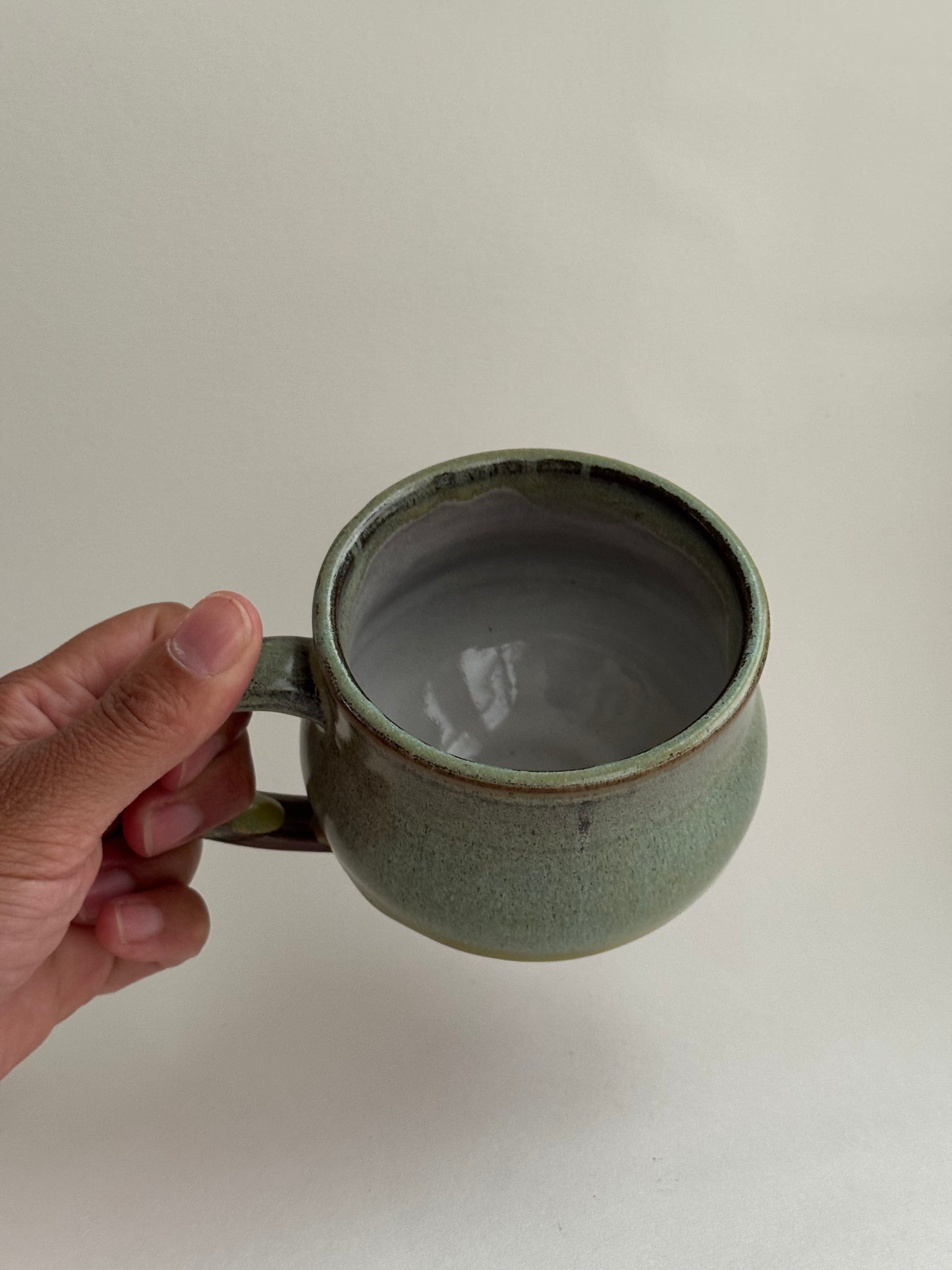 Red and green mug