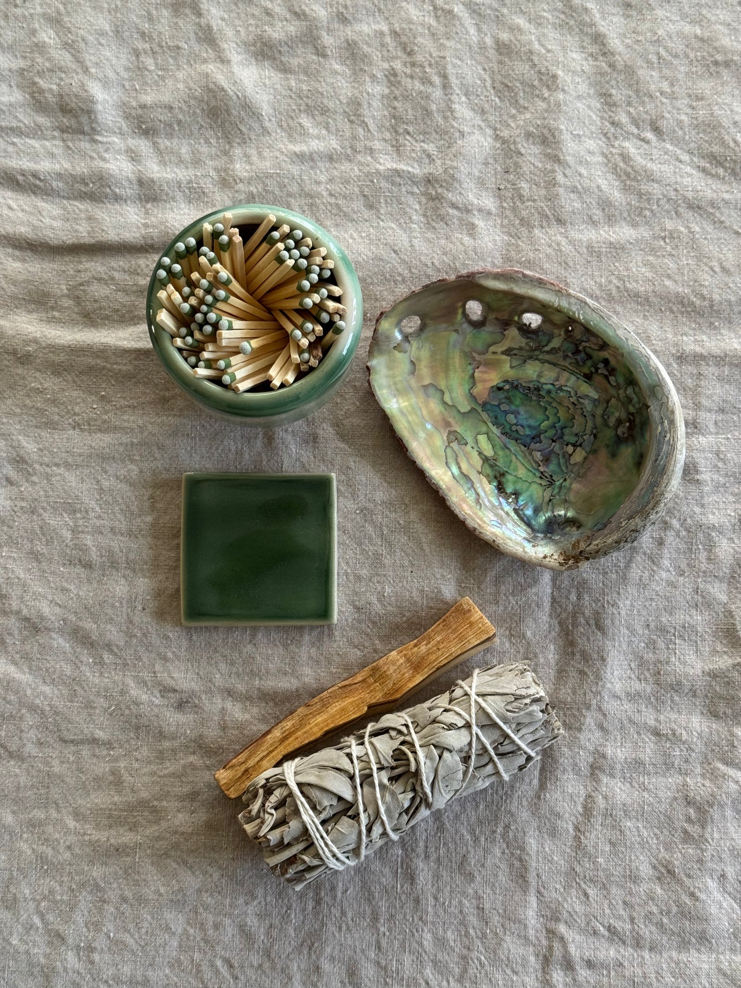Handmade Ceramic Sage Gift Box