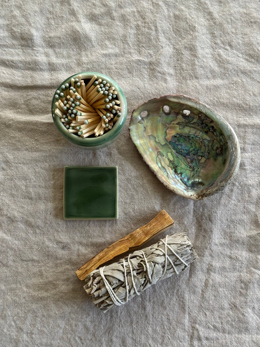 Handmade Ceramic Sage Gift Box