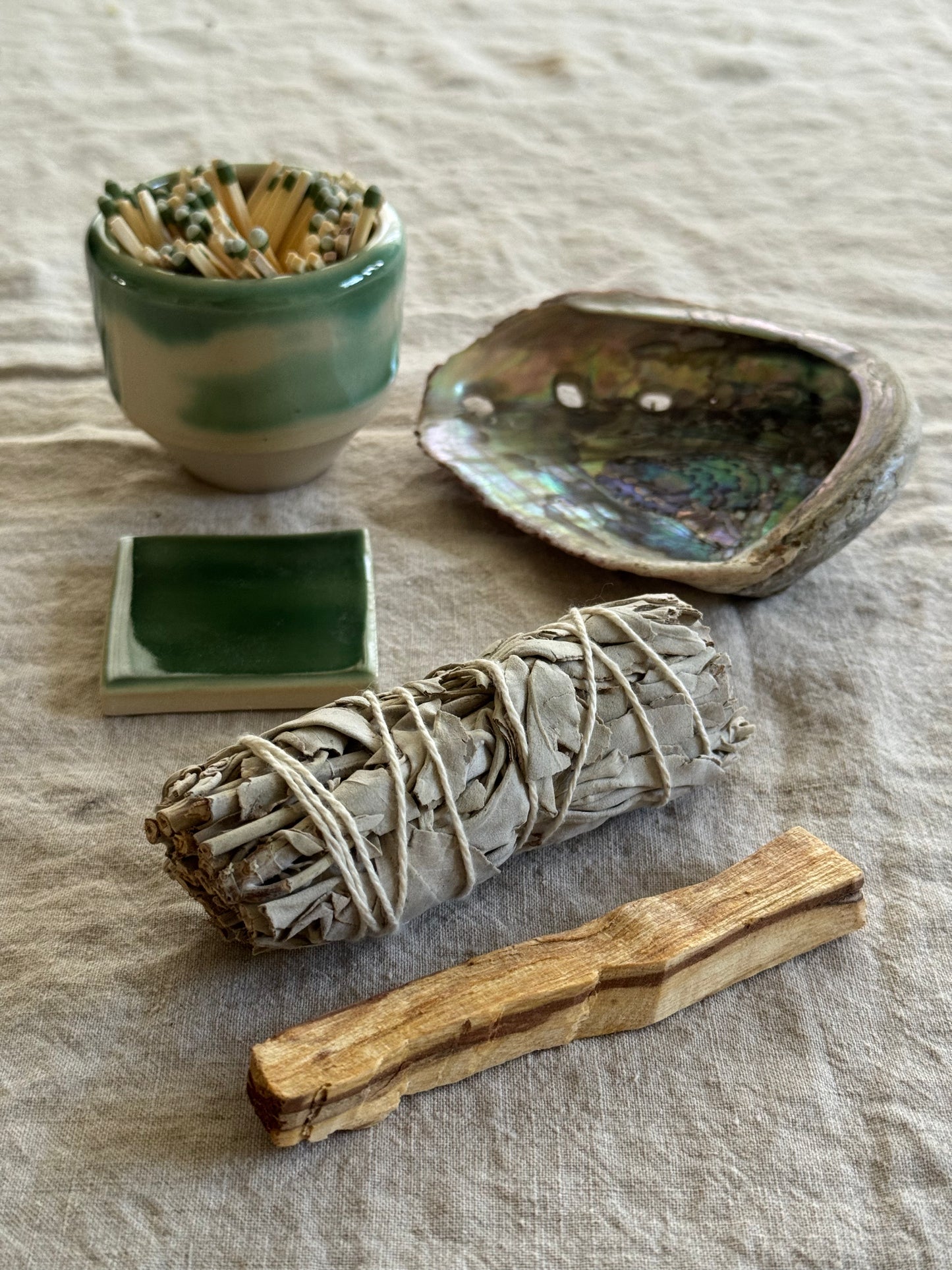 Handmade Ceramic Sage Gift Box