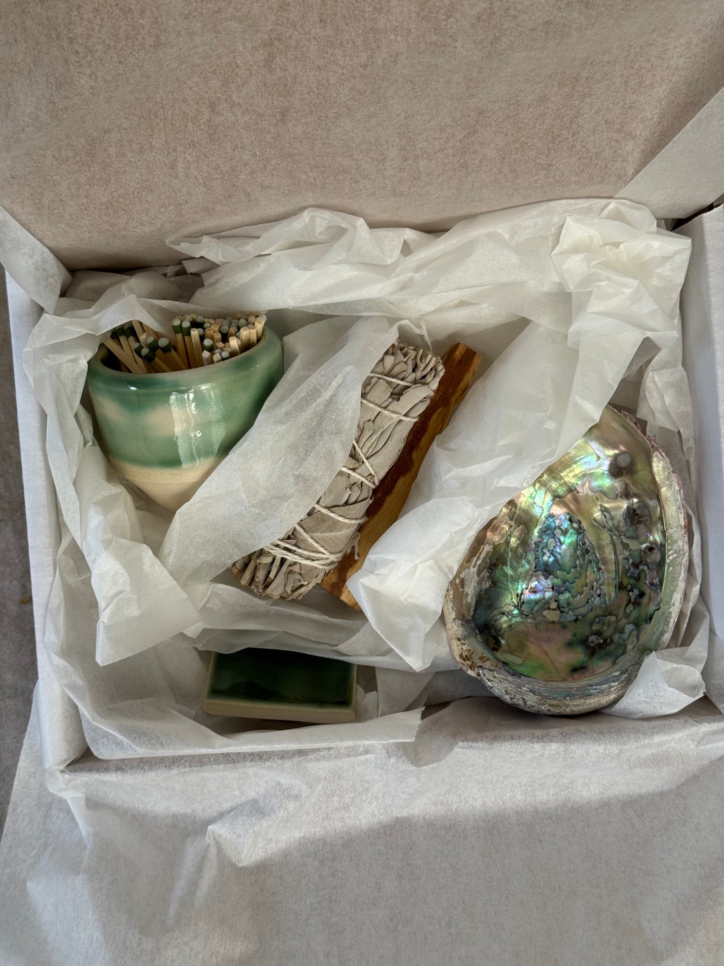 Handmade Ceramic Sage Gift Box