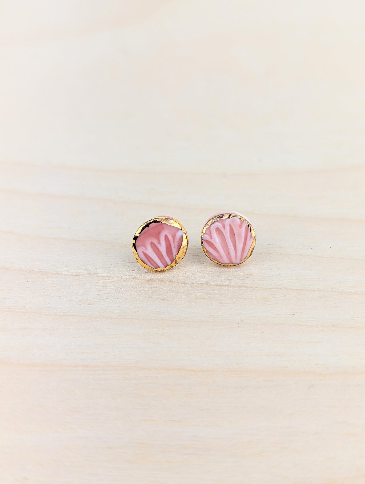 Petal Studs with Gold , Blue, Green or Pink